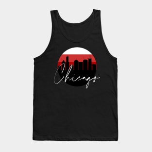 Chicago Basketball Skyline Tank Top